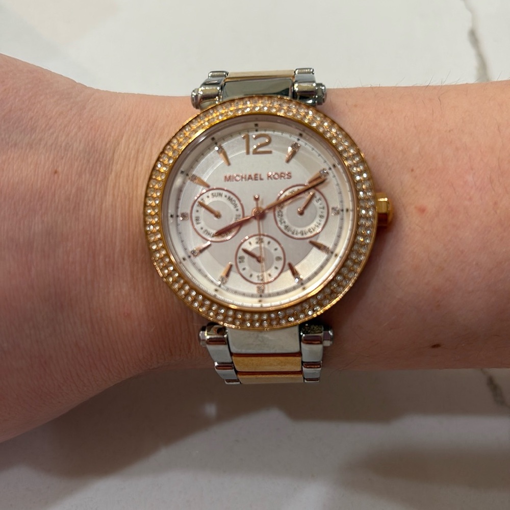 MICHAEL KORS stainless steel Parker Watch